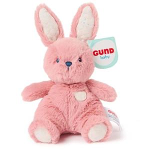 GUND Baby Oh So Snuggly Littles Bunny Rabbit, Small Stuffed Animals, Bunny Stuffed Animal, Plush Toys for Infants and Toddlers, Pink, 7”