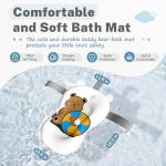 AVIDOR Baby Bathtub,Collapsible Bathtub for Newborn to Toddler,Durable Essential Infant Bath Tub,Portable Travel Baby Tub with Soft Cushion,No-Slip Hanging and Detachable(Grey)