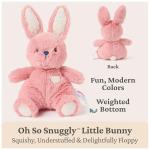 GUND Baby Oh So Snuggly Littles Bunny Rabbit, Small Stuffed Animals, Bunny Stuffed Animal, Plush Toys for Infants and Toddlers, Pink, 7”