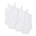 Burt's Bees Baby Unisex Baby 3-Pack Camisole Bodysuits 100% Organic Cotton Infant Gender Neutral One Piece Outfit, NB - 24M