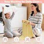 CandyHome 12 PCS Baby Bath Towels for Infants Toddlers, 4 PCS Animal Hooded Baby Towels & 8 PCS Washcloths Set, Ultra Absorbent Soft Cute Newborn Bath Essential Gifts for Boys & Girls