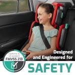 Mifold Hifold Adjustable Kids High Back Booster Car Seat with Strap – Slate Grey