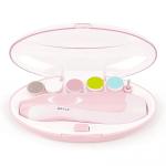 Baby Nail File Clippers Electric: Baby Nail Trimmer Electric Kit Fingernails Toes Care Manicure 6-in-1 Set with LED Light Safe for Newborn Kids and Adult Pin