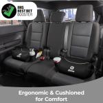 Diono Solana, No Latch, Pack of 2 Backless Booster Car Seats, Lightweight, Machine Washable Covers, Cup Holders, Black