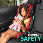 Mifold Hifold Adjustable Kids High Back Booster Car Seat with Strap – Slate Grey