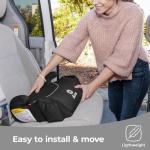 Diono Solana, No Latch, Pack of 2 Backless Booster Car Seats, Lightweight, Machine Washable Covers, Cup Holders, Black