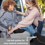 Diono Solana, No Latch, Pack of 2 Backless Booster Car Seats, Lightweight, Machine Washable Covers, Cup Holders, Black