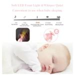 Baby Nail File Clippers Electric: Baby Nail Trimmer Electric Kit Fingernails Toes Care Manicure 6-in-1 Set with LED Light Safe for Newborn Kids and Adult Pin