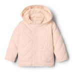 Amazon Essentials x Sofia Grainge Unisex Babies' Hooded Insulated Midweight Field Jacket, Pearl, 12 Months