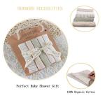 Lion bear 10 Pack Reusable Colored Organics Baby Washcloths, Soft Absorbent Organic Cotton Washable Saliva Towel Face Wipes,Face Towel, Natural Baby Wipes for Sensitive Skin (Multicolor)