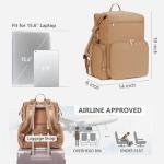 CEI-CEI Neoprene Diaper bag Backpack Waterproof Baby Changing Bags for Mom and Dad with Changing Pad Large Travel Maternity Tote with Insulated Pockets and Organised Compartments (Oat)