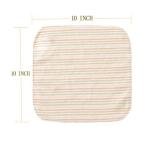 Lion bear 10 Pack Reusable Colored Organics Baby Washcloths, Soft Absorbent Organic Cotton Washable Saliva Towel Face Wipes,Face Towel, Natural Baby Wipes for Sensitive Skin (Multicolor)