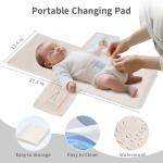 CEI-CEI Neoprene Diaper bag Backpack Waterproof Baby Changing Bags for Mom and Dad with Changing Pad Large Travel Maternity Tote with Insulated Pockets and Organised Compartments (Oat)