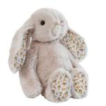DILLY DUDU Blossom Bunny Rabbit Stuffed Animal Plush Toy Best Gifts 10-Inch（Beige）