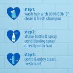 Johnson's Clean & Fresh Children's Shampoo & Body Wash, 2-in-1 Daily Hair & Body Wash for Kids & Toddlers Gently Cleanses Developing Hair, 13.6 fl. oz