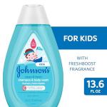 Johnson's Clean & Fresh Children's Shampoo & Body Wash, 2-in-1 Daily Hair & Body Wash for Kids & Toddlers Gently Cleanses Developing Hair, 13.6 fl. oz