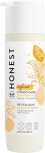 The Honest Company Silicone-Free Conditioner, Gentle Tear-Free, Hypoallergenic, Baby Hair Care with Naturally Derived Ingredients, Citrus Vanilla Refresh, 10 fl oz