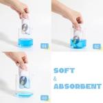 Gelisite 7 Pack Baby Cotton Absorbent Bibs for Drooling Teething (pink-1)