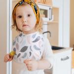 Gelisite 7 Pack Baby Cotton Absorbent Bibs for Drooling Teething (pink-1)