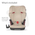 UPPAbaby Alta V2 High Back Booster Seat/Seven-Position, Active Support Headrest for Growing Children/SecureFit Integrated Belt Guide + Positioner/Cup Holder Included/Kavneer (Almond Mélange)