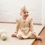 Stylish Padded Baby Play Mat for Your Boy or Girl - Extra Thick & Super Soft Vegan Leather Floor Mat Creates A Safe Play Area for Little Ones - A Beautiful Playmat That Fits Nicely Into Any Playroom