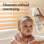 The Honest Company 2-in-1 Baby Shampoo & Body Wash, Fragrance-Free, Gentle, Tear-Free, Hypoallergenic, Naturally Derived, Sensitive Skin, 18 fl oz