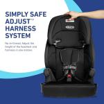 Graco Tranzitions 3-in-1 Harness Booster Car Seat, Forward Facing Car Seat, Highback, to Backless Booster, Cinder