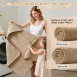 Hooded Baby Bath Towels for Newborn, 2 Pack - 6-Layer 100% Muslin Cotton, Soft Absorbent Baby Towels with Hood for Babies, Infants & Toddlers, Large 32x32 Inch Unisex Newborn Baby Bath Essentials