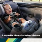 Safety 1st Ellaris 3-in-1 Convertible Car Seat, Slim Fit Design, Rear & Forward-Facing, 5-Position Headrest, 3-Across Fit, Travel-Friendly with Machine-Washable Seat Pad, Smokey Haze