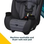 Safety 1st Ellaris 3-in-1 Convertible Car Seat, Slim Fit Design, Rear & Forward-Facing, 5-Position Headrest, 3-Across Fit, Travel-Friendly with Machine-Washable Seat Pad, Smokey Haze