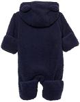 Amazon Essentials Unisex Babies' Hooded Sherpa Fleece Bunting Suit, Dark Navy, 18 Months