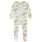 Gerber Baby Girls 2-pack Footed Pajamas And Toddler Sleepers, Rose Garden Yellow, 12 Months US