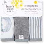 Burt's Bees Baby Infant Washcloths, 100% Organic Cotton, Soft and Super Absorbent Knit Terry & Woven Terry Wash Cloth