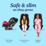 Graco Slimfit 3-in-1 Convertible Car Seat, Ultra-Space-Saving Design, Jarret, Suitable for Rear and Forward-Facing, Highback Booster Seat with 10-Position Headrest