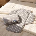 Baby Portable Changing Pad Travel - Waterproof Compact Diaper Changing Mat with Built-in Pillow - Lightweight & Foldable Changing Station, Newborn Shower Gifts