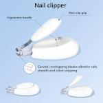 Baby Nail File Electric, 4-in-1 Battery Powered Baby Nail Trimmer Electric with Storage Case & Night Light for Newborn to Toddler, Nail Clipper/Scissor Nail Care Set for Toenails and Fingernails