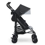 Jeep AdventureGlyde Stroller by Delta Children - Lightweight Travel Stroller with Smoothest Ride & Compact Fold, 3-Position Recline, Extra Large Storage Basket, Black/Grey