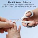 Baby Nail File Electric, 4-in-1 Battery Powered Baby Nail Trimmer Electric with Storage Case & Night Light for Newborn to Toddler, Nail Clipper/Scissor Nail Care Set for Toenails and Fingernails