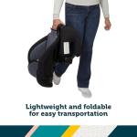 Safety 1st Grow and Go 2-in-1 Booster Car Seat with ComfortWings, Converts High-Back to Backless, 19" Wide, Fits 3 Across, Lightweight, Foldable, Easy-Clean, Cup Holders, 40-100 lbs, Crushed Grape