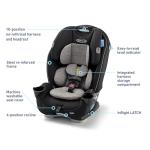 Graco Slimfit 3-in-1 Convertible Car Seat, Ultra-Space-Saving Design, Jarret, Suitable for Rear and Forward-Facing, Highback Booster Seat with 10-Position Headrest