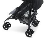 Jeep AdventureGlyde Stroller by Delta Children - Lightweight Travel Stroller with Smoothest Ride & Compact Fold, 3-Position Recline, Extra Large Storage Basket, Black/Grey