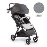 Ingenuity Ingenuity 3Dquickclose CS+ Compact Fold Stroller – Lightweight Stroller with Oversized Canopy, Extra-Large Storage and Compact Fold, Gray