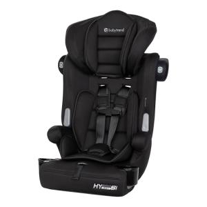 Baby Trend Hybrid SI 3-in-1 Combination Booster Seat, Hoboken Black – Side-Impact Protection, 3-Stage Growth Design, Adjustable Headrest, Cushioned Comfort
