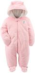 Simple Joys by Carter's Baby Girl's Hooded Sweater Jacket with Sherpa Lining Outerwear, pink, 0-3 Months