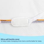 Graco Premium Contoured Changing Pad – GREENGUARD Gold Certified, Water-Resistant, Ultra-Soft Buckle Cover, Contoured Baby Changing Pad, Fits Most Standard-Size Changing Toppers, Non-Skid Bottom