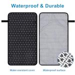 Accmor Portable Diaper Changing Pad, Waterproof Baby Changing Mat, Foldable Portable Travel Changing Pads for Baby, Black