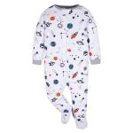 Gerber Baby Boys 4 Pack 'N Play Footie And Toddler Sleepers, Space, 0-3 Months US