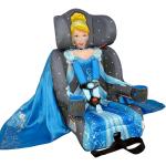 KidsEmbrace 2-in-1 Car Seat | Forward-Facing Harness (26.5–65 lbs) & Booster Mode (40–100 lbs) | Latch | Premium Fit with Multi-Position Headrest, Harness & Recline - Disney Cinderella (Blue)