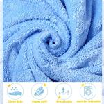 Chumia 6 Pack Baby Bath Towel Coral Fleece Soft Absorbent Newborn Hooded Towel for Kid 30 x 30 Inch Toddler Bath Blanket for Babies Infant Shower Gift(Multicolor)