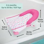 Bright Starts Disney Baby Minnie Mouse Foldaway 2-Position Baby Bath Seat, Adjustable Support for Sink or Bathtub, Ages 0-6 Months up to 20 Pounds, Machine-Washable Sling